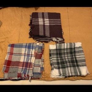 3 Charlotte Russe Blanket Scarfs